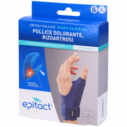Epitact Ortesi Rigida da Riposo è un supporto per chi soffre di dolori articolari alla base del pollice. L'ortesi limita le f ...