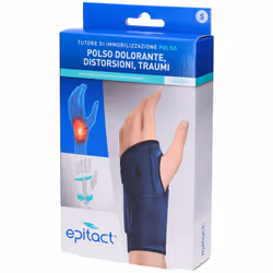 Immobilizza e allevia il dolore al polso.