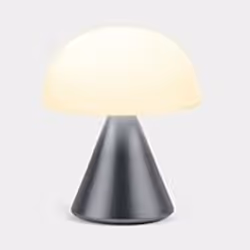 LEXON Mina, Grigio, Metallico, Acrilonitrile butadiene stirene (ABS), Alluminio, Camera da letto, Cameretta dei bambini, Corr ...