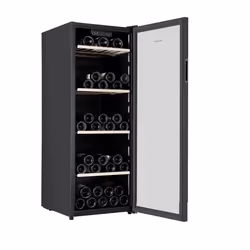 Brandt BFW105GB, Libera installazione, 105 bottiglia/bottiglie, 70 W, G, SN-ST, Nero