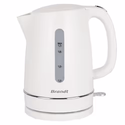 Brandt BO1702W, 1,7 L, 2200 W, Bianco, Indicatore del livello dell'acqua, Senza filo