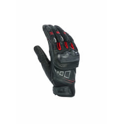 Bering Razzor Guanti da moto, nero-bianco-rosso, dimensione S per uomo