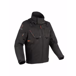 Bering Skogar Giacca tessile moto, nero, dimensione S per uomo