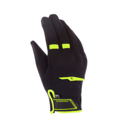 Bering Borneo Evo guanti da moto impermeabili, nero-giallo, dimensione S per uomo