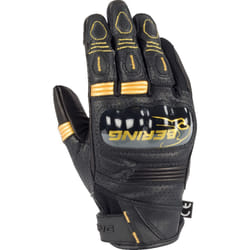 Bering Axel Guanti da moto da donna traforati, nero-oro, dimensione XL per donne