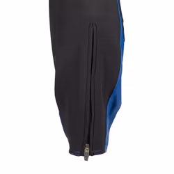 Bering Snap Pantaloni moto in pelle/tessuto, nero-blu, dimensione XL per uomo