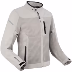 Bering Ozone Giacca tessile moto, argento, dimensione M per uomo