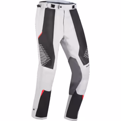 Bering Bakundu Pantaloni tessili moto, nero-grigio-rosso, dimensione XL per uomo