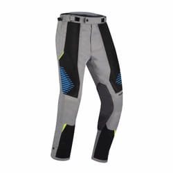 Bering Bakundu Pantaloni tessili moto, nero-grigio-blu, dimensione S per uomo