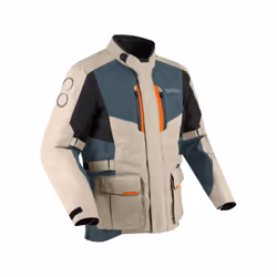 Bering Siberia impermeabile Giacca tessile moto, beige, dimensione M per uomo