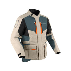 Bering Siberia impermeabile Giacca tessile moto, beige, dimensione S per uomo