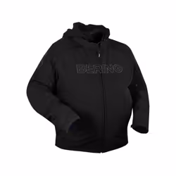 Bering Davis King Size impermeabile Moto Tessile Giacca, nero, dimensione 5XL per uomo