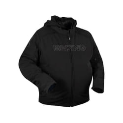 Bering Davis King Size impermeabile Moto Tessile Giacca, nero, dimensione 5XL per uomo