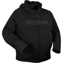 Bering Davis King Size impermeabile Moto Tessile Giacca, nero, dimensione L per uomo