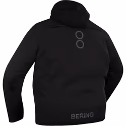 Bering Davis King Size impermeabile Moto Tessile Giacca, nero, dimensione L per uomo
