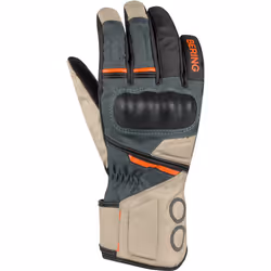 Bering Siberia guanti da moto da donna impermeabili, grigio-beige, dimensione XL per donne