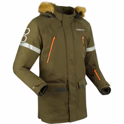 Bering Wembley impermeabile Moto Tessile Giacca, verde-marrone, dimensione M per uomo