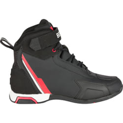 Bering Jag impermeabile Scarpe Moto Donna, nero-bianco-rosso, dimensione 40 per donne
