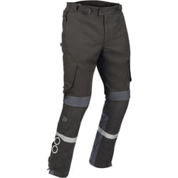 Bering Halifax 17353 impermeabile Moto Tessile Pantaloni, nero-grigio, dimensione XL per uomo