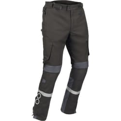 Bering Halifax 17353 impermeabile Moto Tessile Pantaloni, nero-grigio, dimensione 2XL per uomo