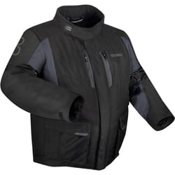 Bering Siberia King Size impermeabile Giacca tessile moto, nero-grigio, dimensione 2XL per uomo