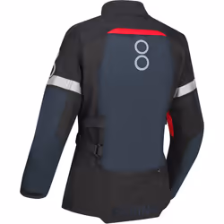 Bering Halifax 17353 impermeabile Giacca tessile moto da donna, nero-grigio-rosso, dimensione 40 per donne - Vista aggiuntiva 2