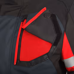 Bering Halifax 17353 impermeabile Giacca tessile moto da donna, nero-grigio-rosso, dimensione 42 per donne - Vista aggiuntiva 4
