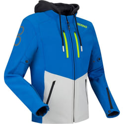 Bering Rotor Softshell impermeabile Giacca tessile moto, grigio-blu, dimensione M per uomo