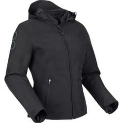 Bering Warwick impermeabile Giacca tessile moto da donna, nero, dimensione 44 per donne