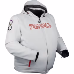 Bering Warwick King Size impermeabile Giacca tessile moto, grigio-rosso, dimensione 3XL per uomo - Vista aggiuntiva 2
