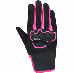 Bering Breeze Mesh Guanti da moto da donna, nero-rosa, dimensione 2XL per donne - Vista aggiuntiva 2