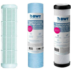 BWT - Box 3 Cartucce Di Ricambio Per Filtro Pioggia (95 µm/25 µm/10 µm) - Cartuccia Filtro Acqua Piovana