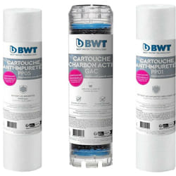 BWT - Pacco Filtri Osmosi e Triplex - Tratta Il 95% Delle Impurità Presenti Nell'acqua Del Rubinetto