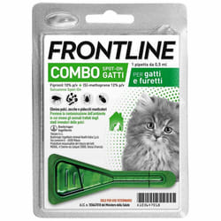 Frontline Combo Antiparassitario Veterinario per Gatti Cuccioli e Furetti 1 Pipetta da 0,5ml