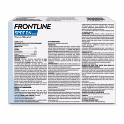 Frontline Spot On Cani x4 Pipette, Antiparassitario Per (20-40Kg) Contro Pulci, Zecche E Pidocchi 4 pz Pipette monodose