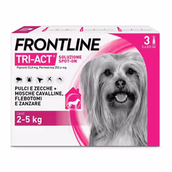 Frontline Tri-Act Antiparassitario per Cani 2-5Kg 3 Pipette