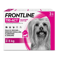 Frontline Tri-Act Antiparassitario per Cani 2-5Kg 3 Pipette