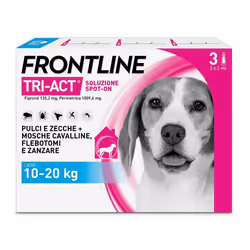 Frontline Tri-Act Antiparassitario per Cani 10-20Kg 3 Pipette