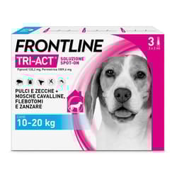 Frontline Tri-Act Antiparassitario per Cani 10-20Kg 3 Pipette