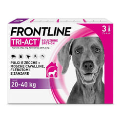 Frontline Tri-Act Antiparassitario per Cani 20-40Kg 3 Pipette