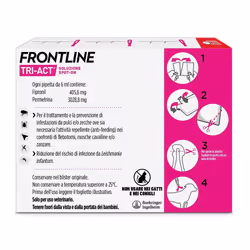 Frontline Tri-Act Antiparassitario per Cani 40-60Kg 3 Pipette