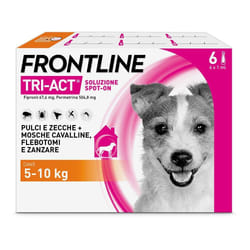 Frontline Tri-Act Antiparassitario per Cani 5-10Kg 6 Pipette