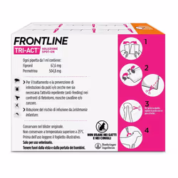 Frontline Tri-Act Antiparassitario per Cani 5-10Kg 6 Pipette