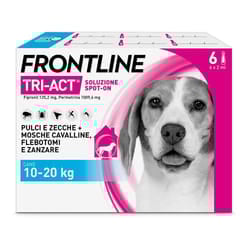 Frontline Tri-Act Antiparassitario per Cani 10-20Kg 6 Pipette