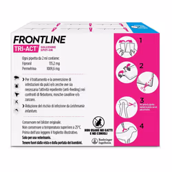 Frontline Tri-Act Antiparassitario per Cani 10-20Kg 6 Pipette