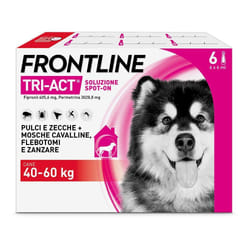 Frontline Tri-Act Antiparassitario per Cani 40-60Kg 6 Pipette