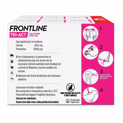 Frontline Tri-Act Antiparassitario per Cani 40-60Kg 6 Pipette