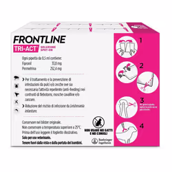 Frontline Tri-Act Antiparassitario per Cani 2-5Kg 6 Pipette