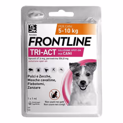Tri-Act è un&#039;antiparassitario per cani in pratiche pipette con un’azione insetticida e repellente. Riduce il rischio di  ...