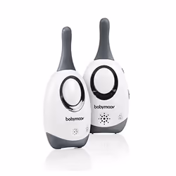 BabyMoov Simply Care Babyfono analogico 2 canali Grigio, Bianco - Vista aggiuntiva 4